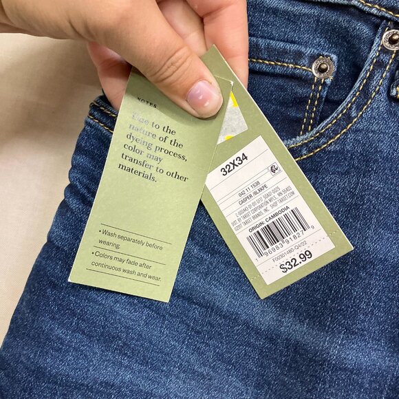 NWT Goodfellow & Co Men's 32X34 Casper Mid Rise Slim Fit Skinny Leg Full Jeans - Picture 5 of 16